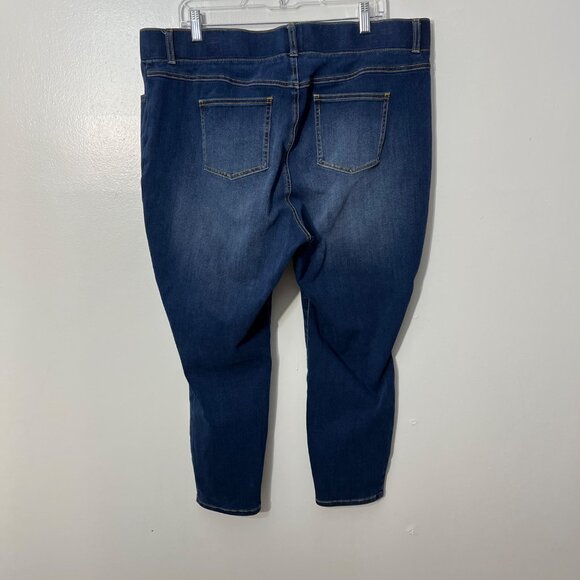 Betabrand Women's  Stretch Denim Skinny Jeans With Pockets 1X Petite - Picture 2 of 4